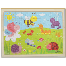 60 Piece Wooden Insect Jigsaw Puzzle